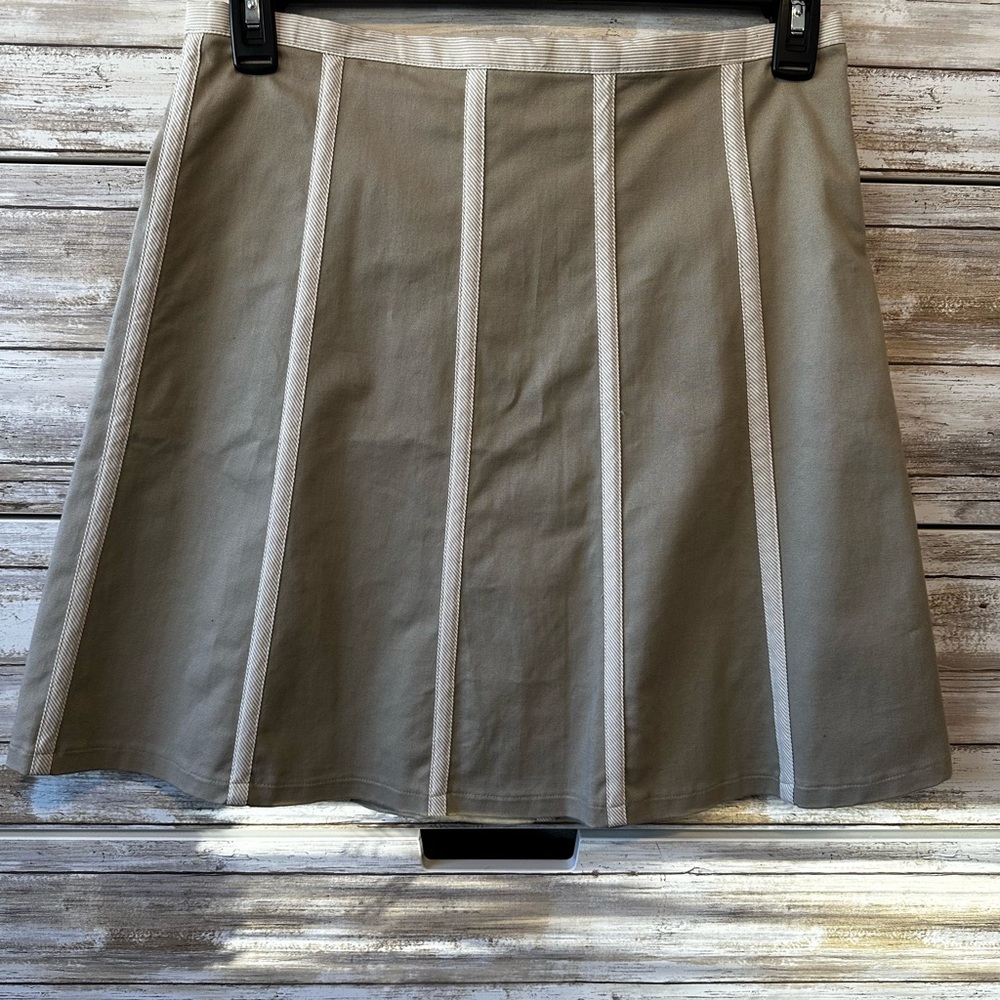 👜 NWT Proenza Schouler for Target Tan Paneled A-Line Skirt Size 9